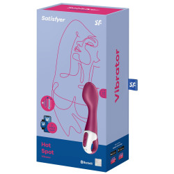 Satisfyer Vibro connecté Hot Spot Satisfyer 20cm Mauve